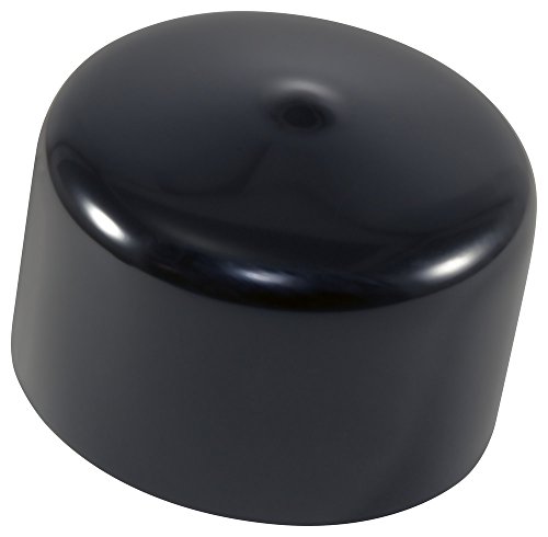 Caplugs 99394170 כובע עגול פלסטיק VC-2250-16, ויניל, מזהה כובע 2.250 אורך 1.000, שחור