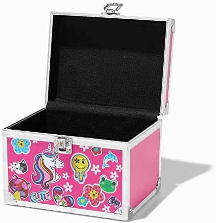 קופסת תכשיטים של Claire Y2K חד קרן ורוד ילדים עם בנות עם מנעול למצב, צעצועים, אחסון סודי קופסת מזכרת חמודה