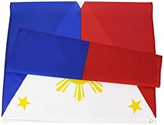 דגל פיליפיני פיליפינים דגל פיליפינים דגל בצבע עז וכותרת בד הוכחה דהייה ופוליאסטר תפרים כפול עם לומני פליז לבריכות בית ספר חיצוניות משרד