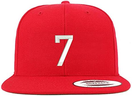 טרנדי הלבשה חנות מספר 7 רקום סנאפבק פלאטביל בייסבול כובע