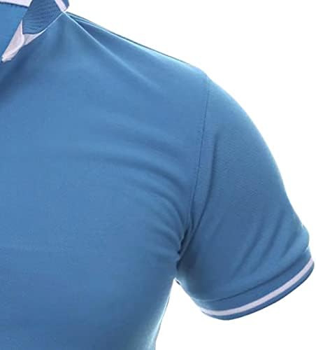גברים של חיצוני ספורט פולו חולצה קל משקל כושר רגיל מוצק טניס חולצות מקרית קצר שרוול דק גולף חולצות